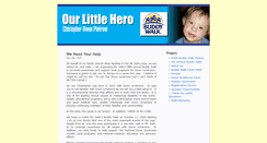 Desktop Screenshot of ourlittlehero.org