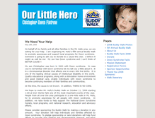 Tablet Screenshot of ourlittlehero.org